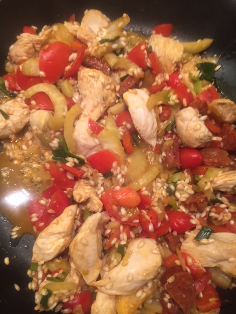 Chicken, Fennel and Chorizo&nbsp;Risotto