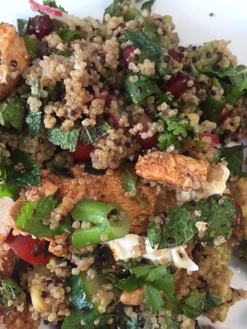 Quinoa, Harissa Chicken and Tahini Yoghurt&nbsp;Salad