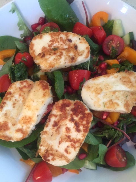 Halloumi, Pomegranate, Lemon and Mint&nbsp;Salad